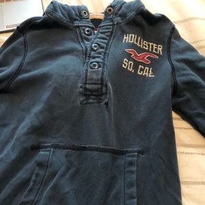 Hollister button up hoodie